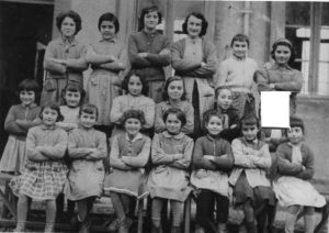 La classe des filles en 1957-1958